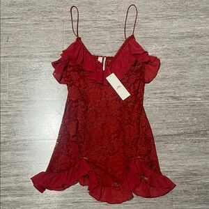 NWT UO Red Lace Chemise❣️